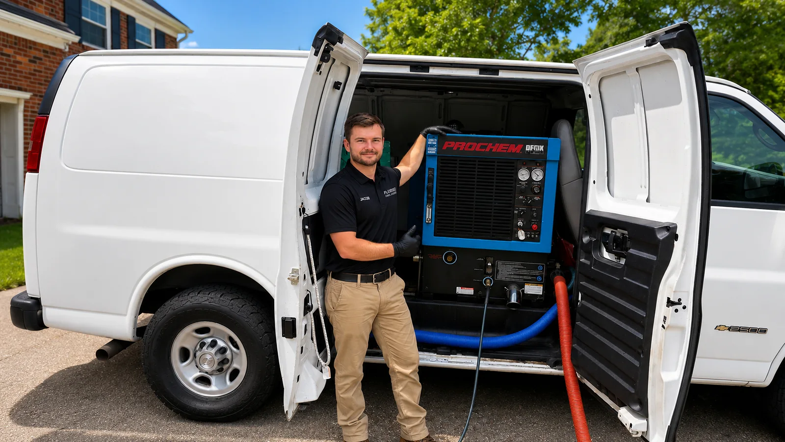 Owner-operated Purified Cleaning Services with professional Prochem truck-mounted equipment