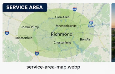 Richmond VA carpet cleaning service area