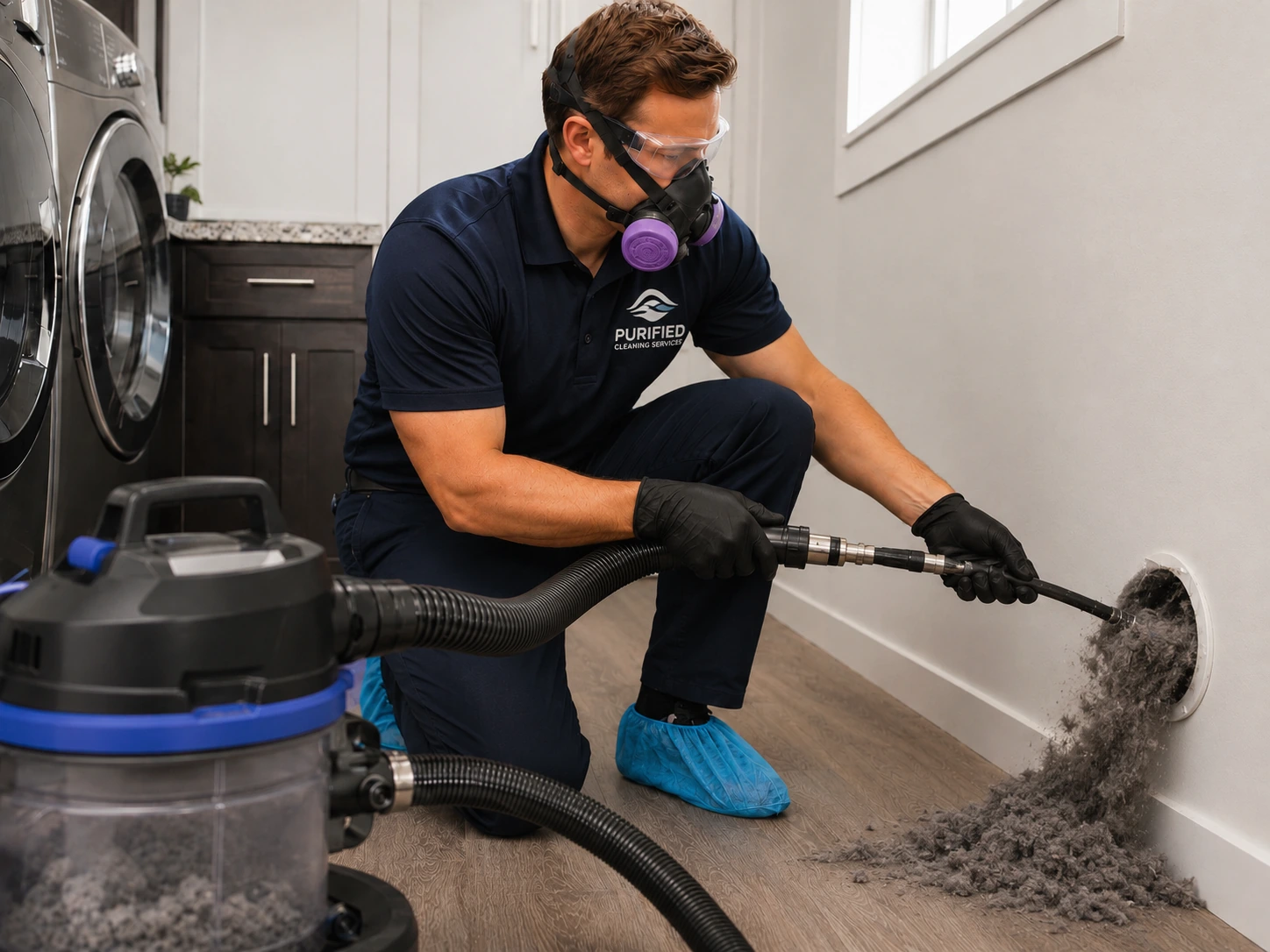 Professional dryer vent cleaning in Richmond VA with lint removal service